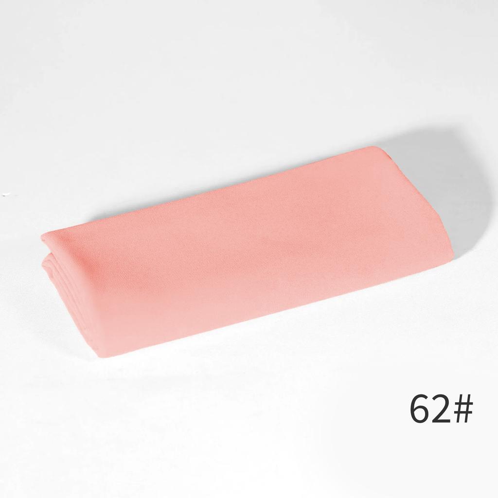 - New Monochrome Pearl Chiffon Bubble Towel Women'S Scarf Long Scarf Windproof And Sand-Proof Four-Season Scarf