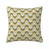 Earth Toned Waves Zigzag Pillowcase Polyester Cushion Cover Gift Wavy Throw Pillow Case Cover Home Zipper 40*40Cm