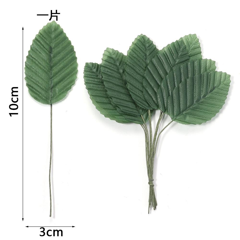40pcs Colorful Artificial leaves Fake Silk Plant For DIY Wedding Birthday Party Home Bouquet Wreath Crafts Scrapbooking Decor