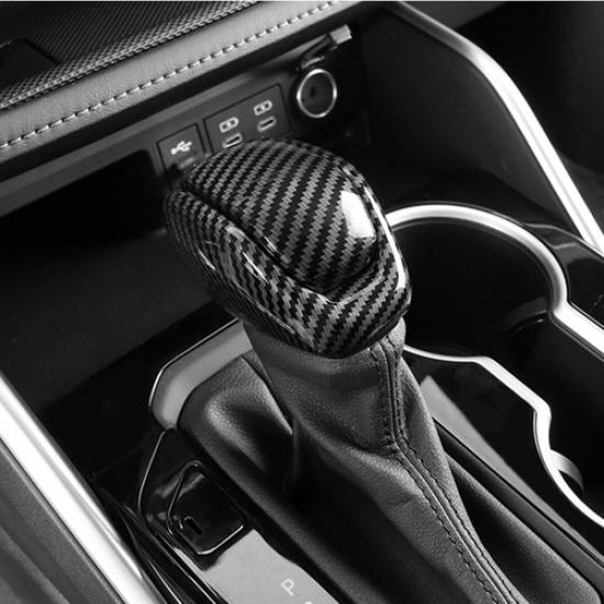 Carbon fiber Gear Shift Knob Cover Trim 2pcs For - Toyota RAV4