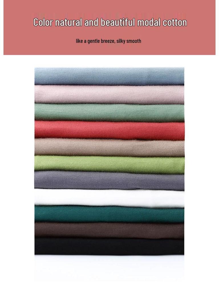 Women's Slim Fit Modal Long Sleeve High Neck Top - Fashionable, Versatile Base Layer for Spring/Autumn