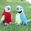 Macaw Simulated Plush Toys Cute Parrot Plushie Toy Stuffed Animal Plush Keychains Women's Handbag Pendants Kawaii Puppets