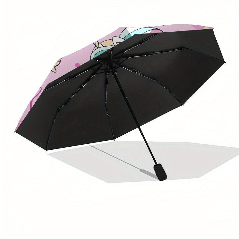 Magical Unicorn Cloud Sticker Decal for Kids Room DecorUmbrella, Portable 3-Fold Compact Umbrella,Christmas Gift ES483