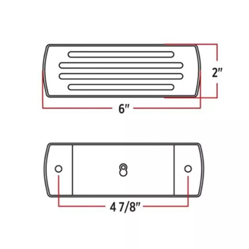 20PCS Truck Lighting Car Side Marker Lights Chrome Waterproof 22LED Trailer Side Light Turn Signal Indicator Clearance Lamp