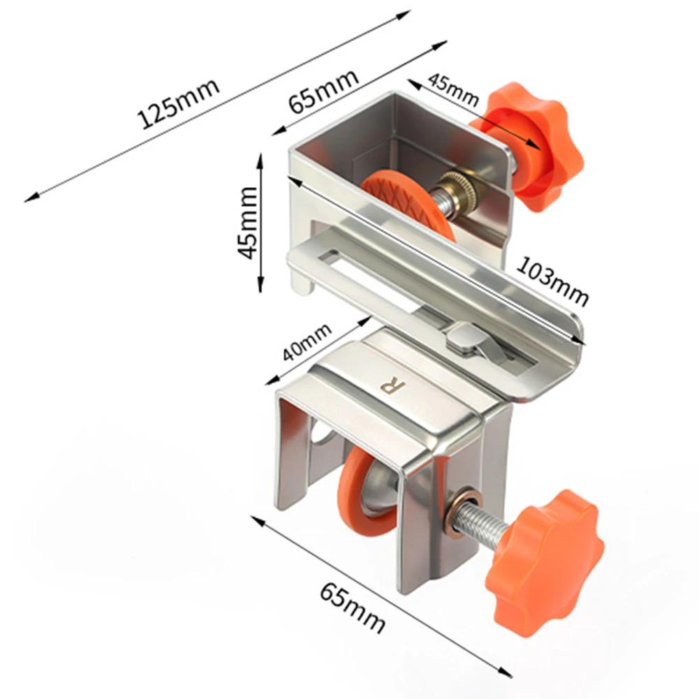 High Drawer Clamps Drawer Front Mounting Clip Woodworking Jigs Adjustable Drawer Panel Fixing Tool Fastening Clip Hardware