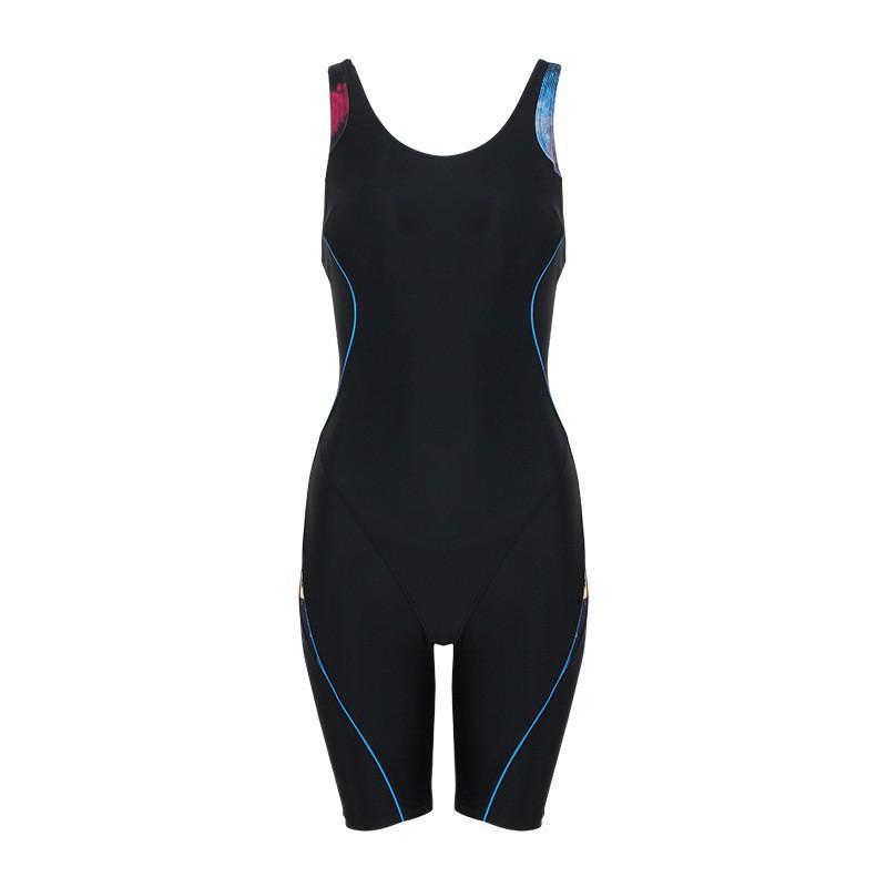 Large Size Swimsuit One-piece Sexy Belly-covering Slimming Boxer Pants Competitive Training Sports Swimming Suit