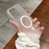 Luxury Ultra Thin Matte Clear Case For iPhone 14 15 Plus 13 12 11 Pro Max For Magsafe Wireless Charge Magnetic Clear Hard Cover
