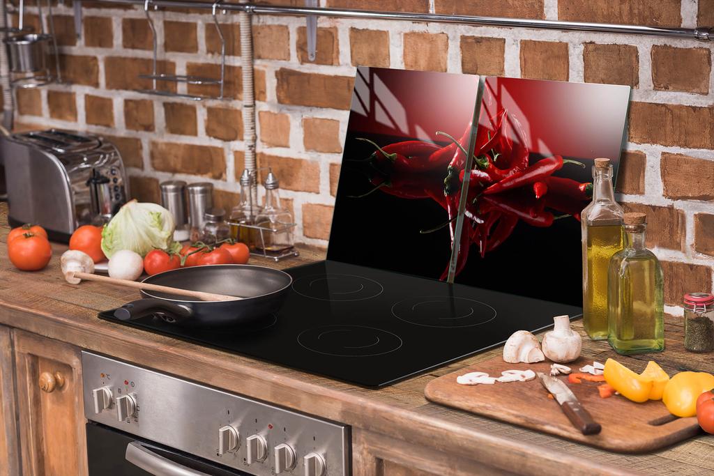 SZKLANA PŁYTA OCHRONNA NA KUCHENKĘ 70x52 CHILLI