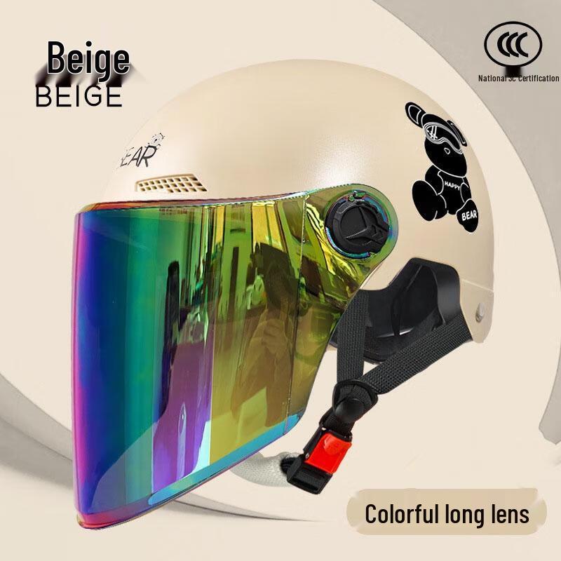 JINGRX All-Season 3C Certified Motorcycle & Electric Vehicle Helmet