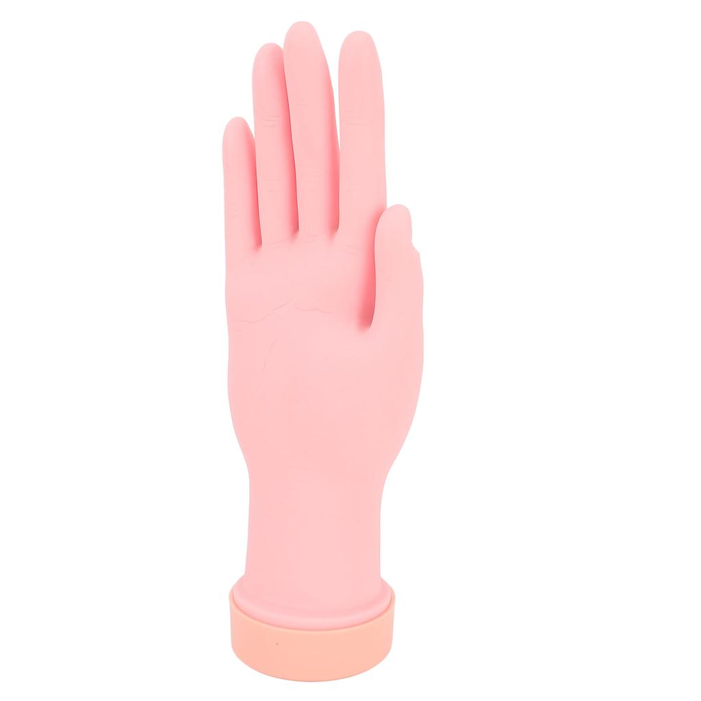 Manicure Practice Hand Model Embedded Nail Grooves Bendable Nails Tips Art Trainer Hand for Props Di