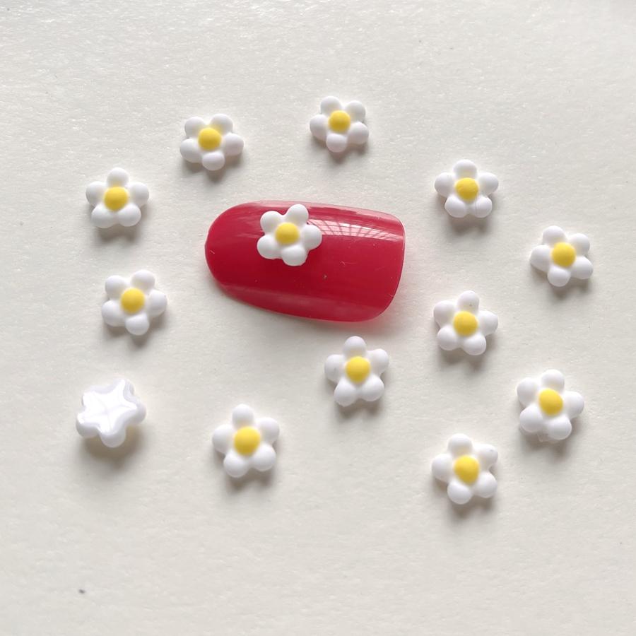 100 Pieces of Mixed Mini Egg Flower Resin Trim Flat Back Scrapbook Diy Jewelry Nail Art Deco Floret