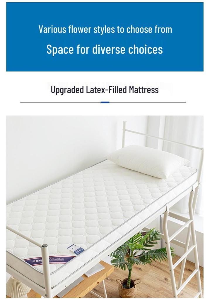 Foldable Thickened Latex Tatami Mattress - Soft Pad for Dormitory or Home, Single/Double