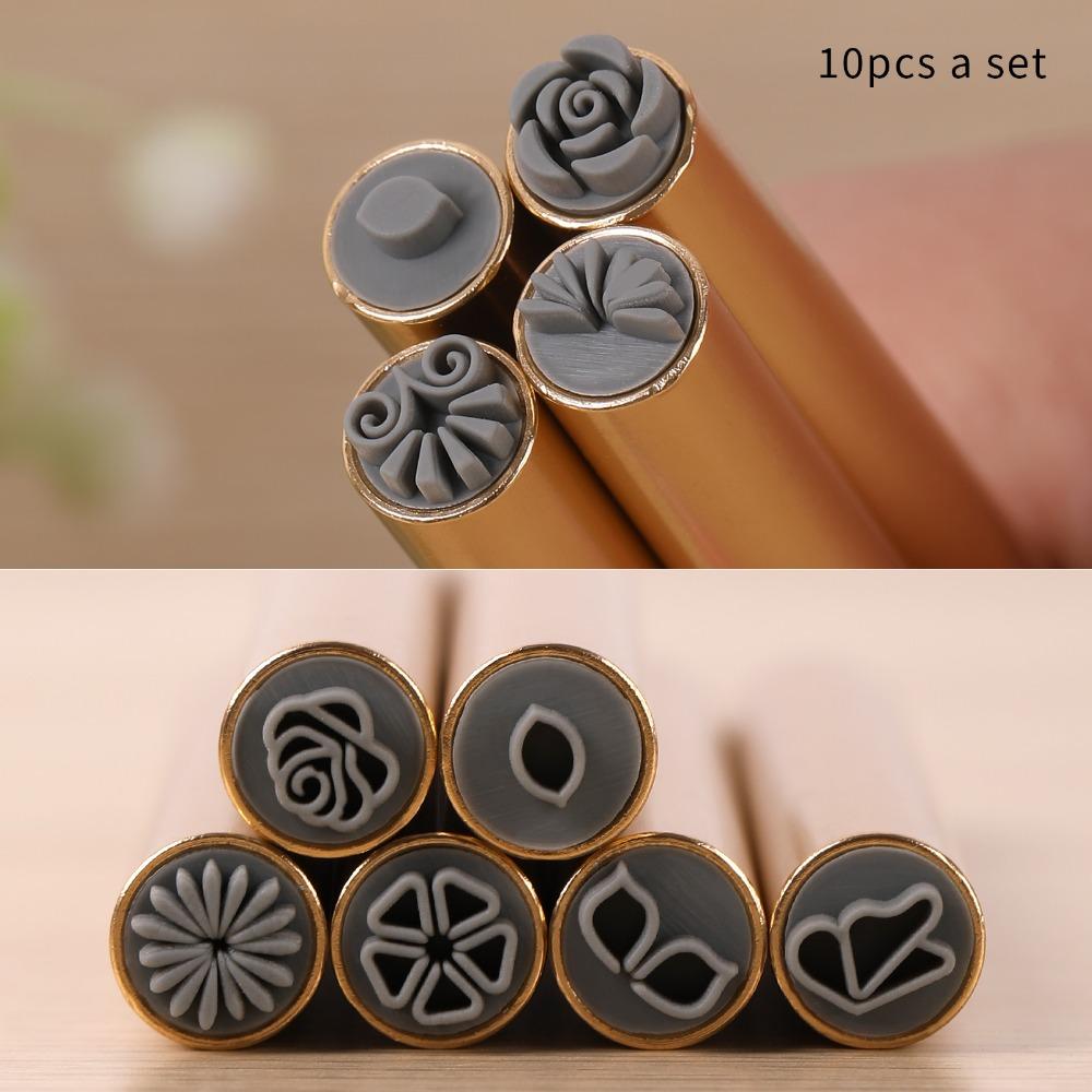 4/610/15PCS Manicure Tools Nail Art Stamp Pen Set Flower Painting Drawing Nail Decoration Tool