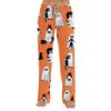 Women's Halloween Print Loose Fit Pajama Pants for Loungewear and Sleep
