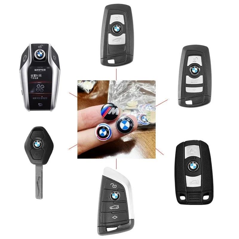 11mm applicable car key logo sticker For BMW 1 3 5 7 series x1 x3 x4 x5 x6 remote control key logo sticker 1.1CM in diameter bzbf85