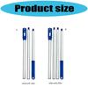 Quick Assembly Heavy Duty Aluminum Telescoping Pool Leaf Net Poles 3 Section 4 Section Adjustable Cleaning Tool Nonslip Handle