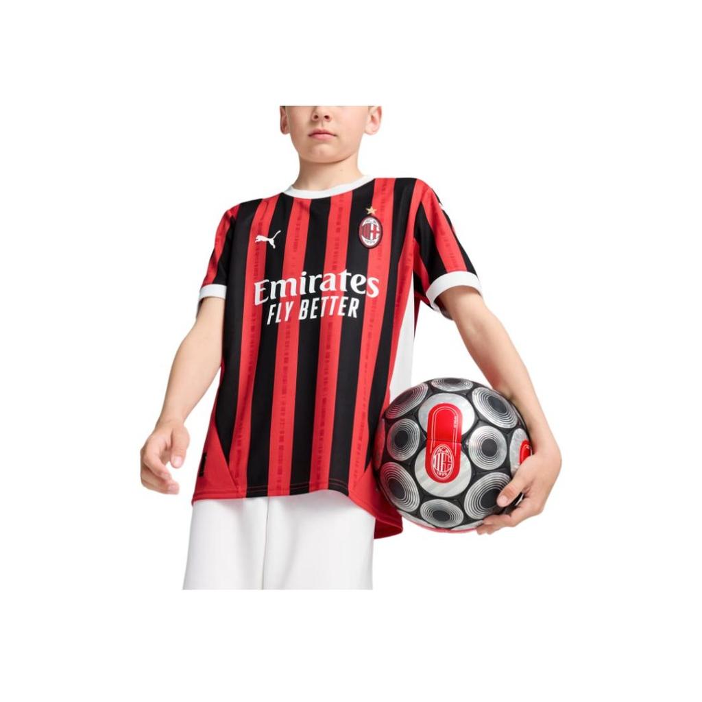 Puma AC Milan Series SS24 Comfortable Fashion Round Neck Short Sleeve Football Jersey Kids Tops Red 774984-01