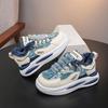 Children's Anti-slip Sports Shoes, Winter Boys' Fleece Warm Board Shoes