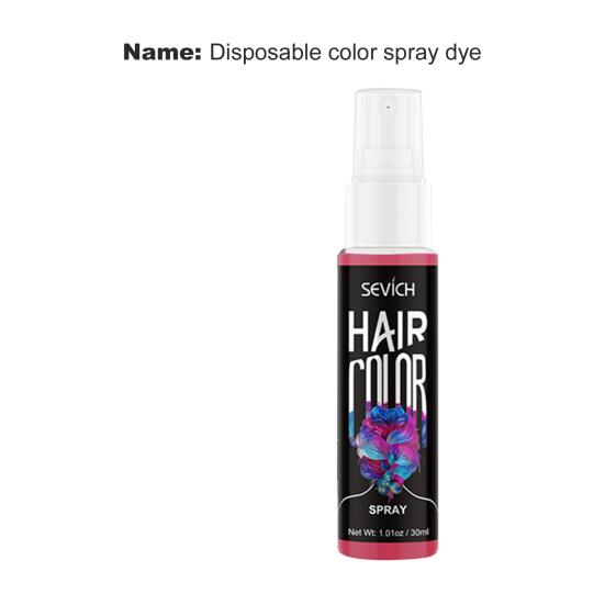 30ml Kolorowa farba do włosów DIY Jednorazowy brokat w sprayu do użytku osobistego