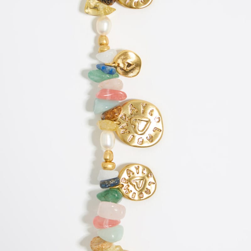 BIMBA Y LOLA [24SS] Multicolor Stone Logo Bracelet B245AIX003GNF
