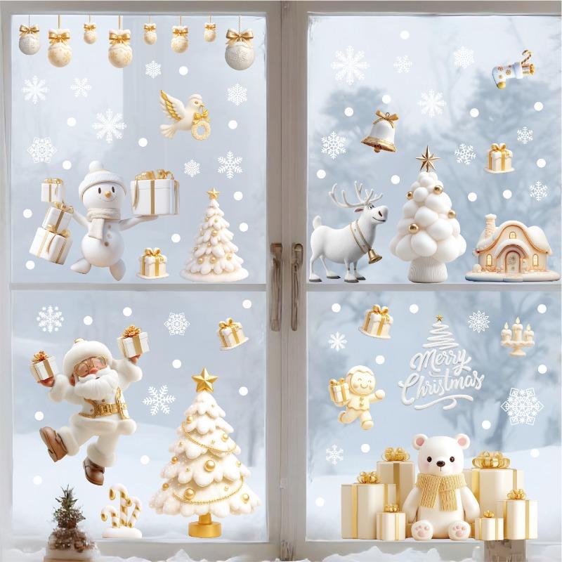 Christmas Decoration Stickers, Window Background Decorations, Wall Poster Paintings
