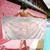 Cute M-My M-Melody Microfiber Printed Beach Towel Mountain Climbing Yoga Beach Swimming Running Absorbent Soft Towel