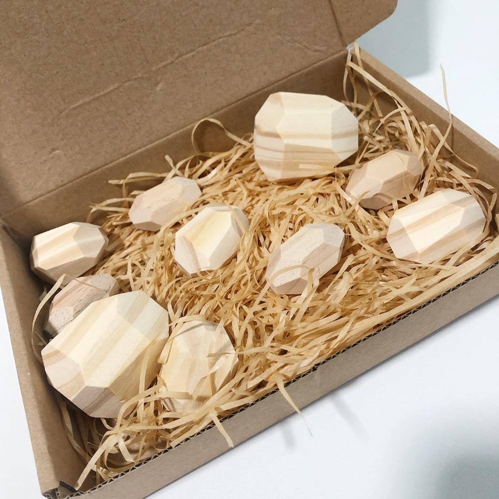 Wczesnoszkolna edukacja drewniane układane kamienie kolorowe kamienie układane muzyka Montessori tęcza płaskie poziome klocki edukacyjne zabawki