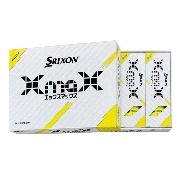 Dunlop Golf Ball SRIXON X MAX 2024 Model 1 Dozen (12 count) Passion Yellow White
