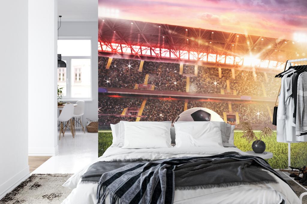 Photomural Soccer Ball In The Stadium Self-Adhesive Mural 312x219
