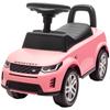 Ride-On Car for Children, Land Rover, Push Vehicle, Horn, Engine Sounds, Under-Seat Storage, Pink