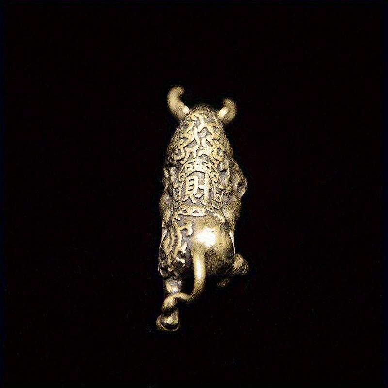 Statua portafortuna della corrida in ottone, decorazione per la casa, ornamenti, statuetta in miniatura di animali in rame, porta ricchezza, decorazione per scrivania da ufficio, artigianato