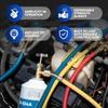 Air Can Tap Valve For Car A/C & Refrigerator Self-Piercing Bottle Opener Adapter With 1/4" Flare Port R-134a Refrigerant Cans