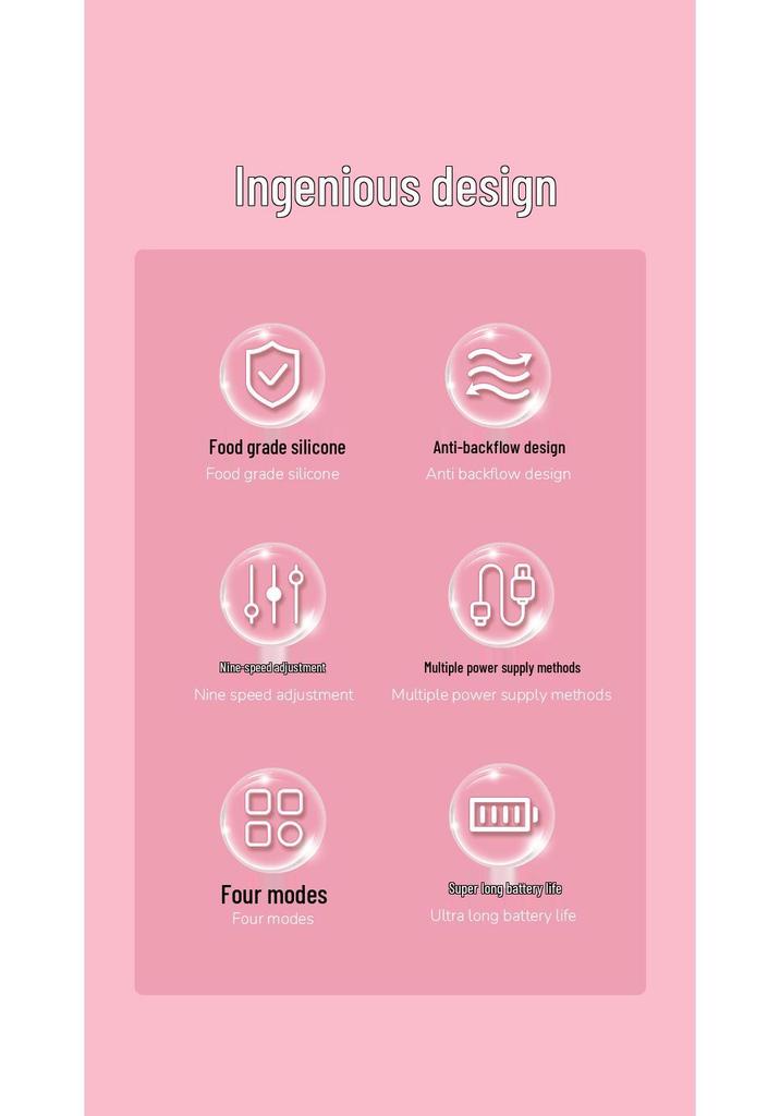 Silent Hands-Free Wearable Electric Breast Pump with High Suction