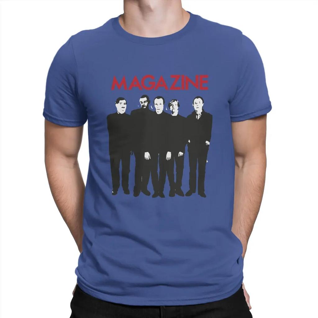 Magazinband T-Shirt Herren Reine Baumwolle Lustige T-Shirts Rundhals Magazin-T-Shirts Kurzarm Kleidung 4XL