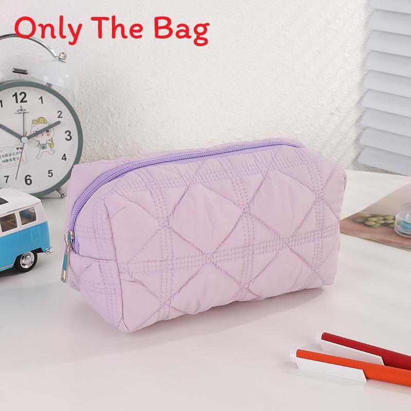 Minimalist Polyester Pencil Case With Large Capacity For Students And Office Use