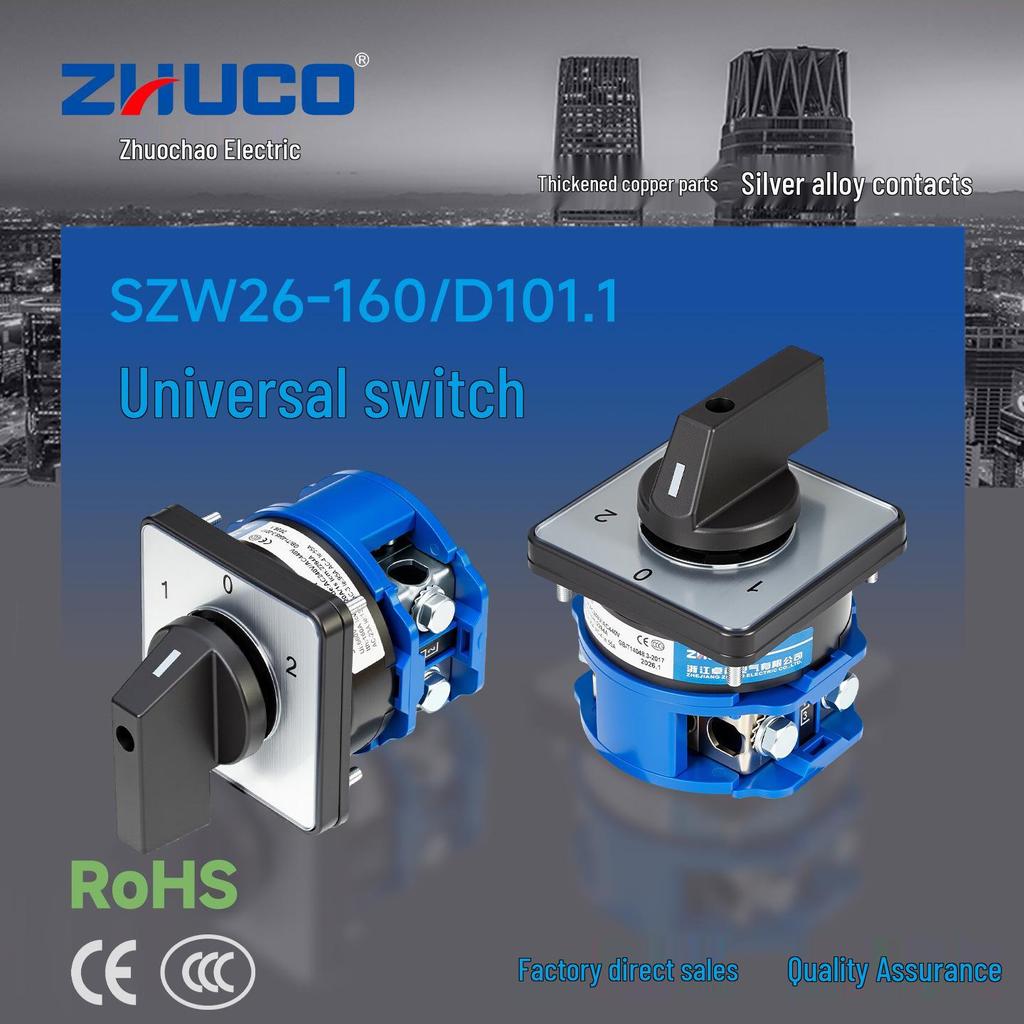 Zhuochao SZW26-160/D101.1 Three-Position Panel Changeover Switch