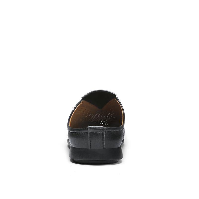 Lässige Hausschuhe Herren Halbschuhe Offizielle Formelle Schuhe Mann Leder Herren Business Schuhe Atmungsaktive Luxus Kleiderschuhe Für Sommer