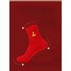 Female Spring and Autumn Snake Year This Year New Year Wedding Happy Red Tube Cotton Socks