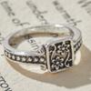 6-10 Size Vintage CopperColor Carved Floral Women's Ring,  and Creative Holiday Accessories, Jewelry Gifts