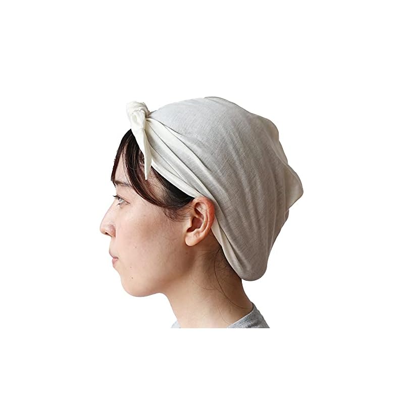 Kinuya 100% Silk Sleep Turban - Makes Morning Care Easy, 6572 Silk Nightcap, Beautiful Hair, Moisturizing, Reduces Dryness, Friction, and Static, Made