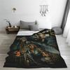 Halloween Michael Myers Coral Fleece Plush Throw Blanket Horror Movie Blankets for Bedding Outdoor Ultra-Soft Plush Thin Quilt