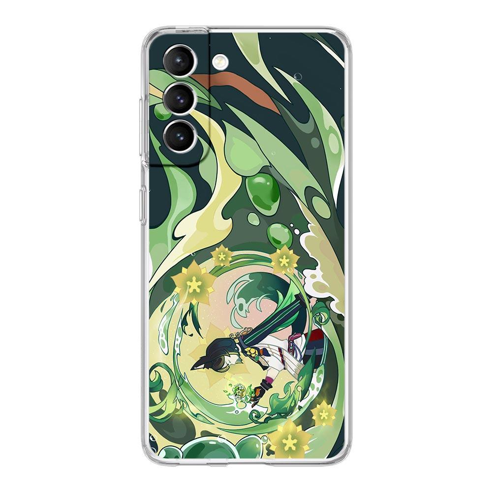 Game Genshin Impact Tighnari Clear Phone Case For Samsung Galaxy S23 S22 5G S20 Ultra S21 FE 5G S10E S9 S8 S10 Plus Soft Cover