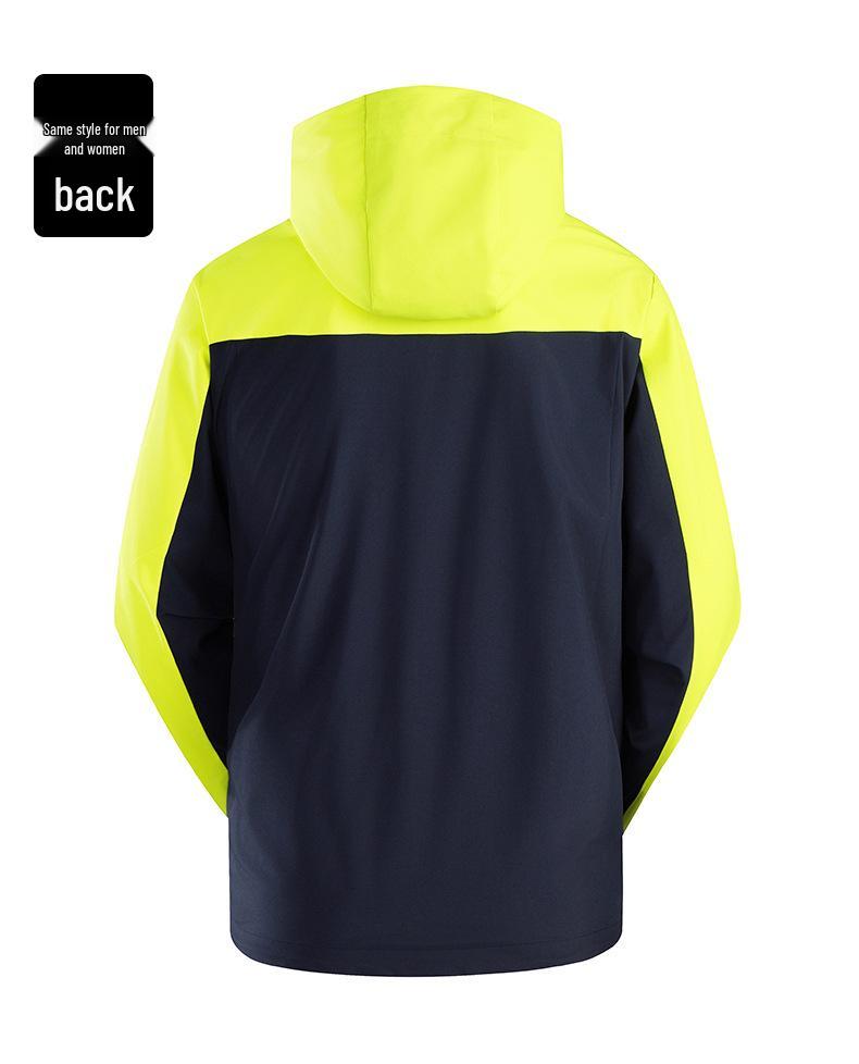Big Brand Blue Assault Jacket 2025: Windproof, Waterproof, Stylish for Men & Women, Ideal for Spring & Autumn Mountaineering.
