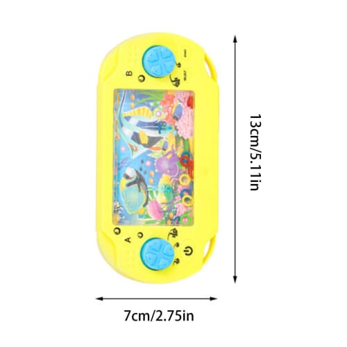 5-Piece Water Ring Game, Water Ring Game Souvenir - Water Ring Handheld Game Console, Retro Handheld Game Console for Kids, Random Colors by Qingfeng