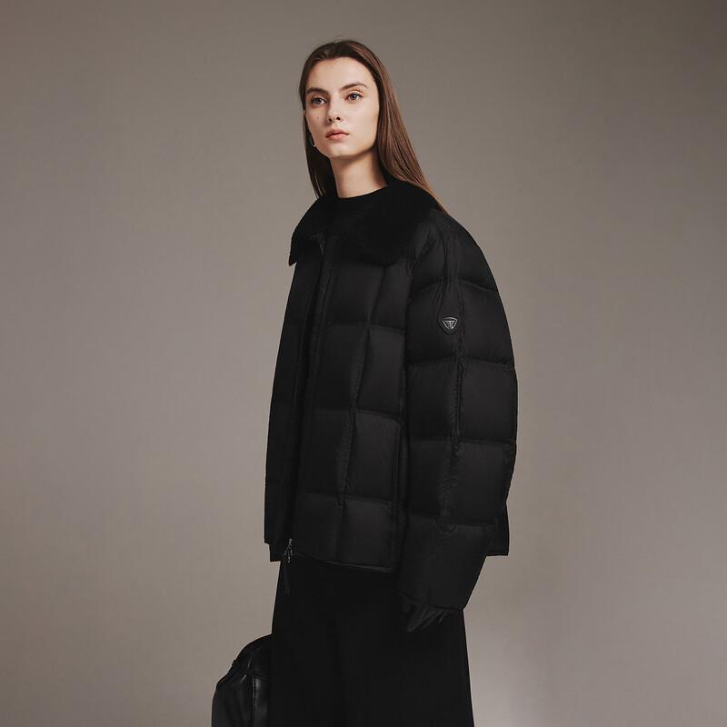 Tanboer Women's TB5530378Z Stand Collar Short Down Jacket