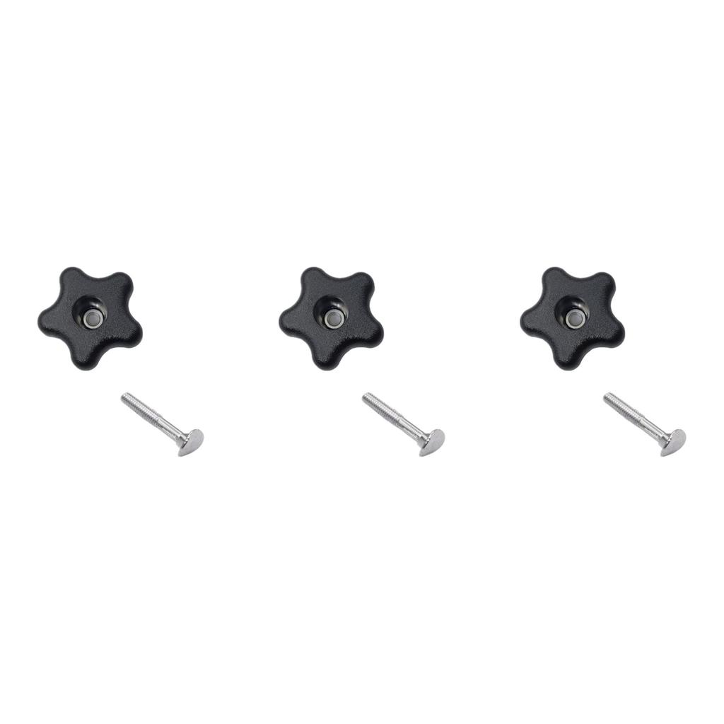 Handle Bolt Set Plum Shaped Handle 1 Bolt and 1 Handle Replacement Compatible with Lawn Mowers Snow Blowers Black