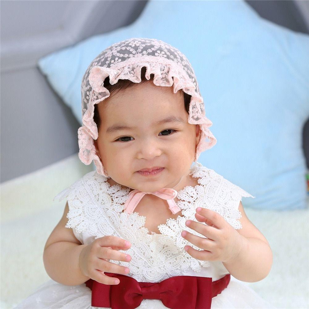 

Thin Beanie Lace Flower Fisherman Hat New Princess Hat Baby B