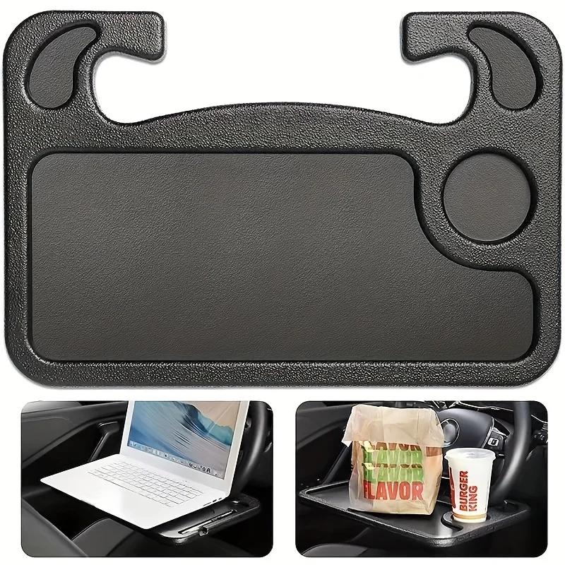 

Steering Wheel Tray Table Deluxe - Multifunctional Car Storage Rack With Card Table Functionality - Durable Plastic Construction чорний