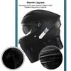 Motorcycle Helmets For Men Full Face Motorbike Riding Helmets Protective Full Face Helmets With Warm Neck Scarf For Motorcycle