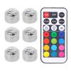 Remote Controlled Color LED Night Lights Set With 6 Waterproof Lamps and Remote For 3D Printing Model Toy Components
